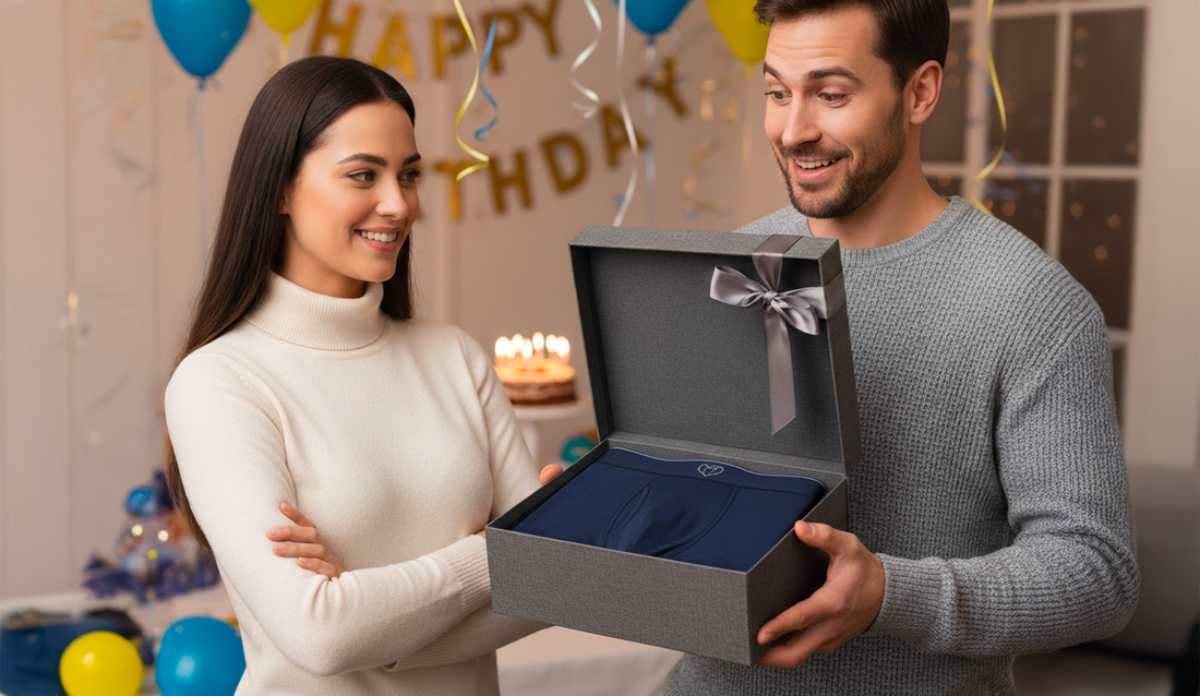 Cadeau homme rigolo mais pratique avec abonnement boxers et chaussettes undy.ch en Suisse